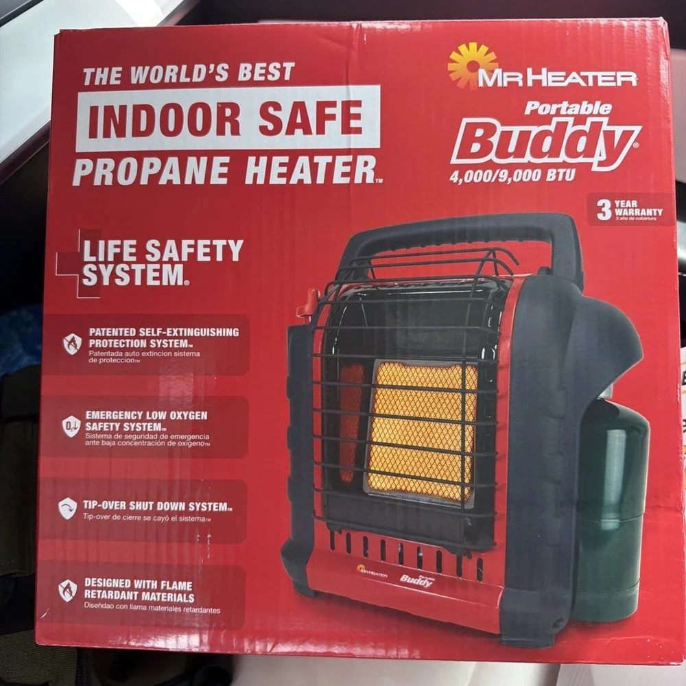 Mr Heater F232000 9000 BTU 225 sq-ft Portable Buddy Propane Heater New